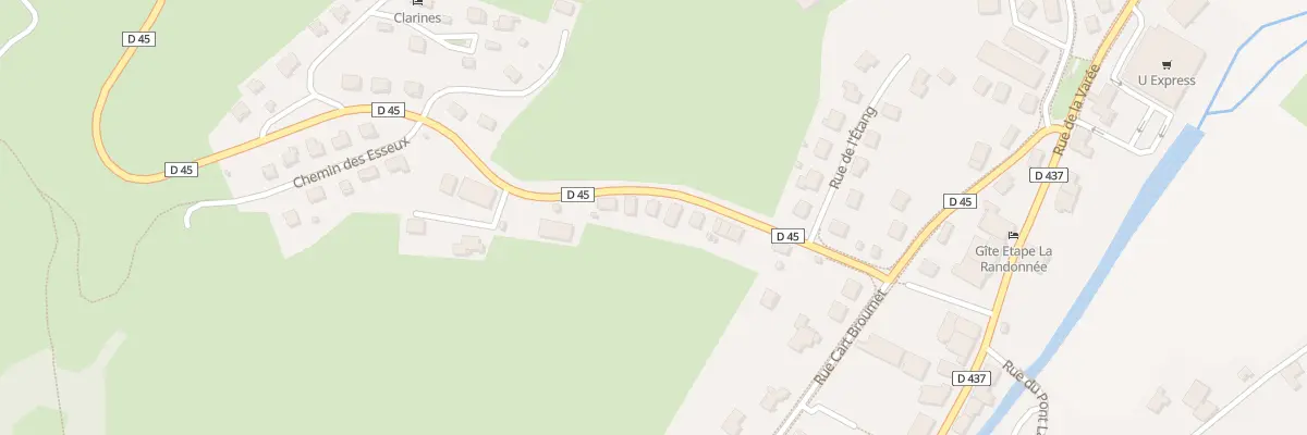 Plan du 13 Rue de Beaupaquier à Mouthe