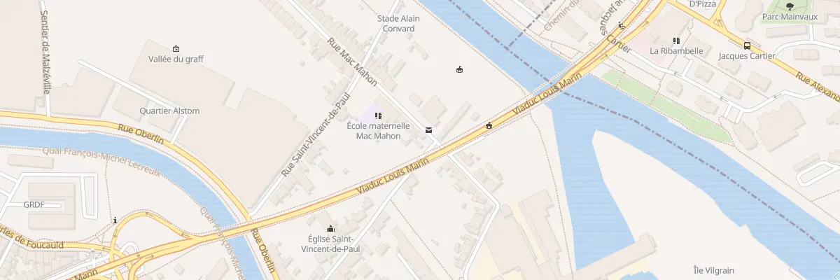 Plan du 25 Rue Mac Mahon à Nancy