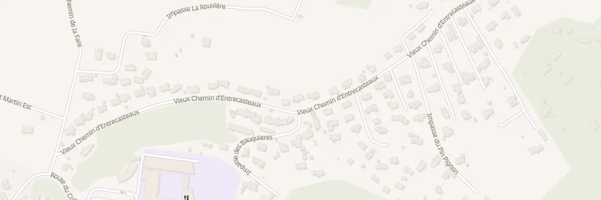 Plan de Vieux Chem d’Entrecasteaux à Carcès