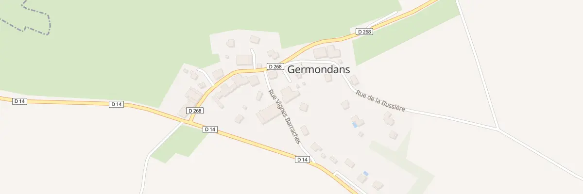 Plan du 3 Rue Vignes Barraches à Germondans