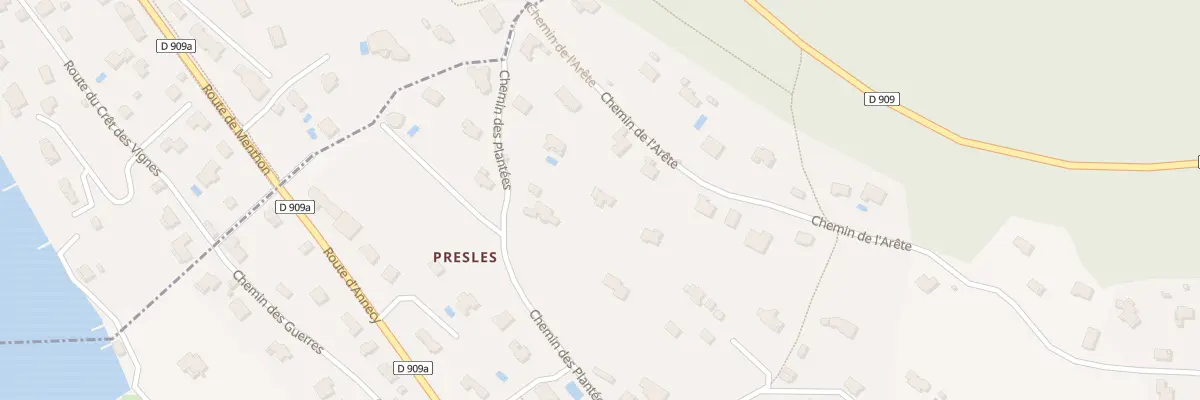 Plan du 248 Che des Plantées à Menthon-Saint-Bernard