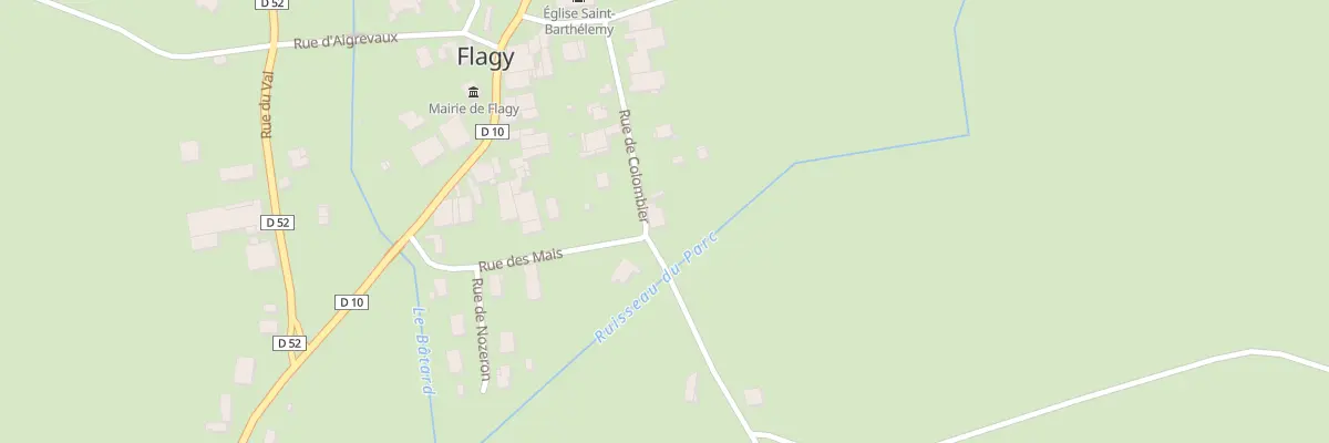 Plan du 9 Rue de Colombier à Flagy