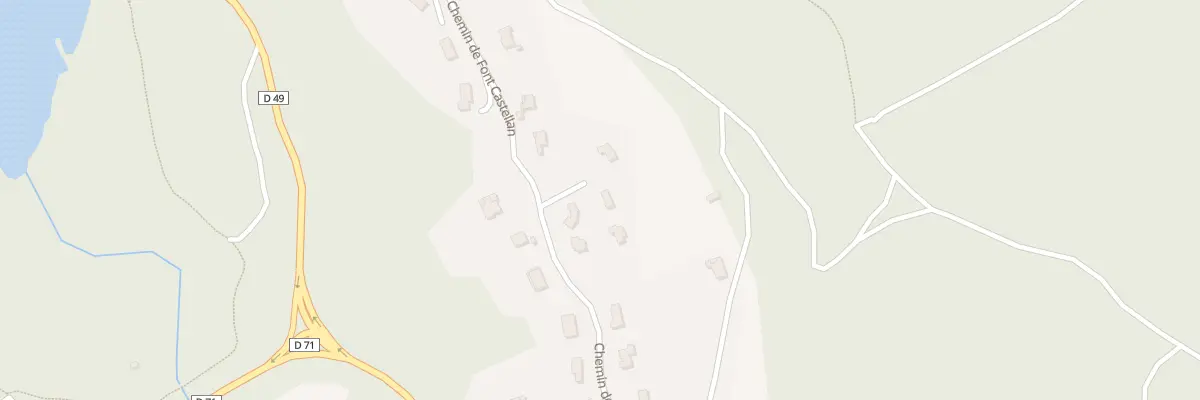 Plan du 345 Che de Font Castellan à Bauduen