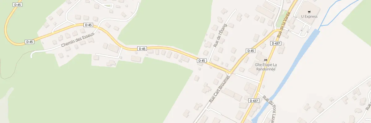 Plan du 5 Rue de Beaupaquier à Mouthe