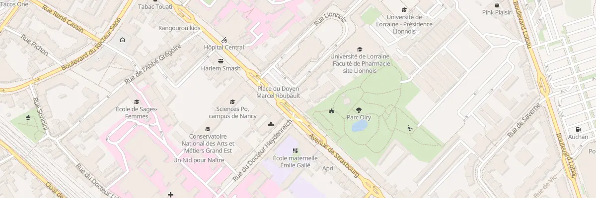 Plan du 73 Av de Strasbourg à Nancy