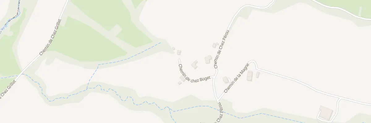 Plan du 102 Che de chez Boget à Arbusigny