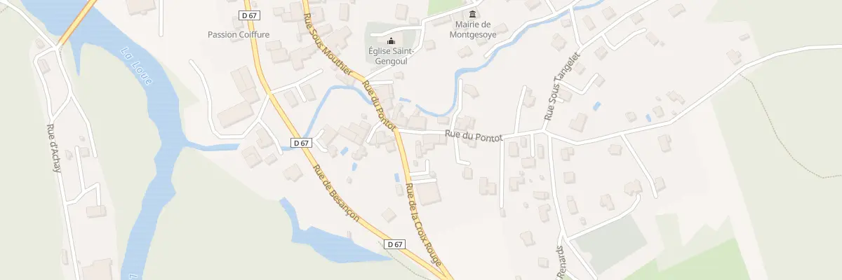 Plan du 16B Rue du Pontot à Montgesoye
