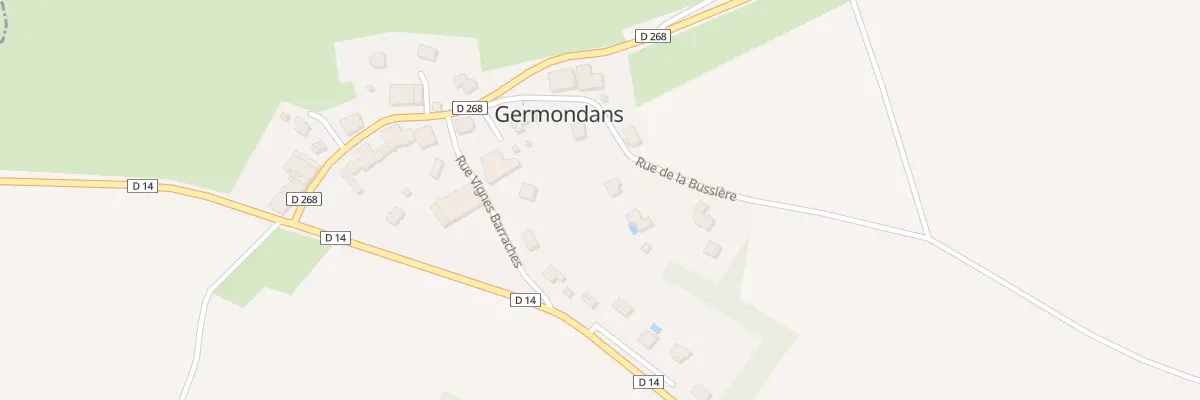 Plan du 6 Rue de la Bussière à Germondans