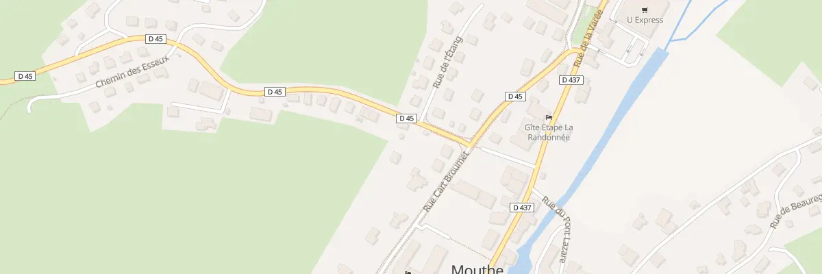 Plan du 3 Rue de Beaupaquier à Mouthe