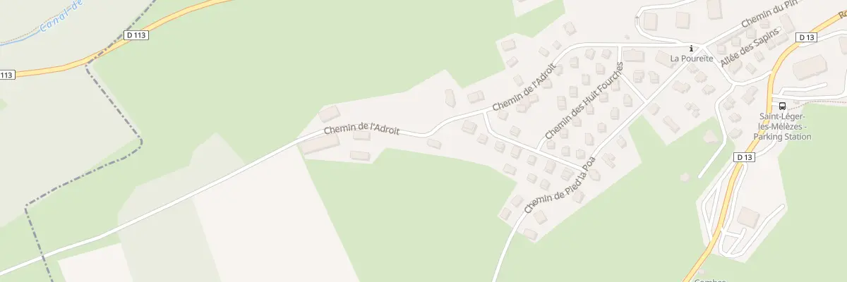 Plan du 329 Che de l’Adroit à Saint-Léger-les-Mélèzes