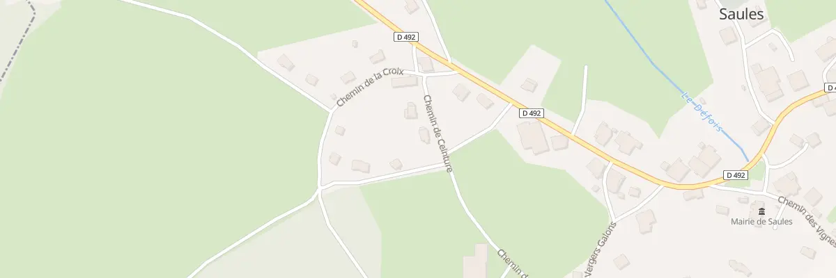 Plan du 4 Chem de Ceinture à Saules