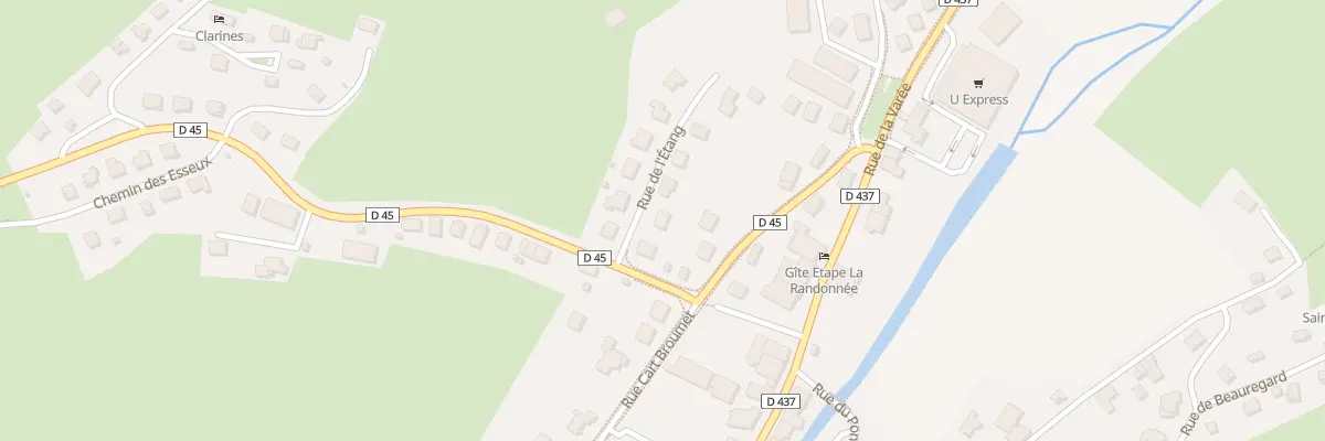 Plan du 2 Rue de l’Etang à Mouthe