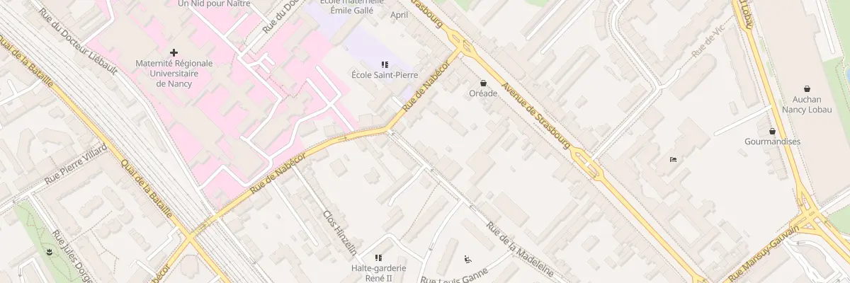 Plan du 3 Rue de la Madeleine à Nancy