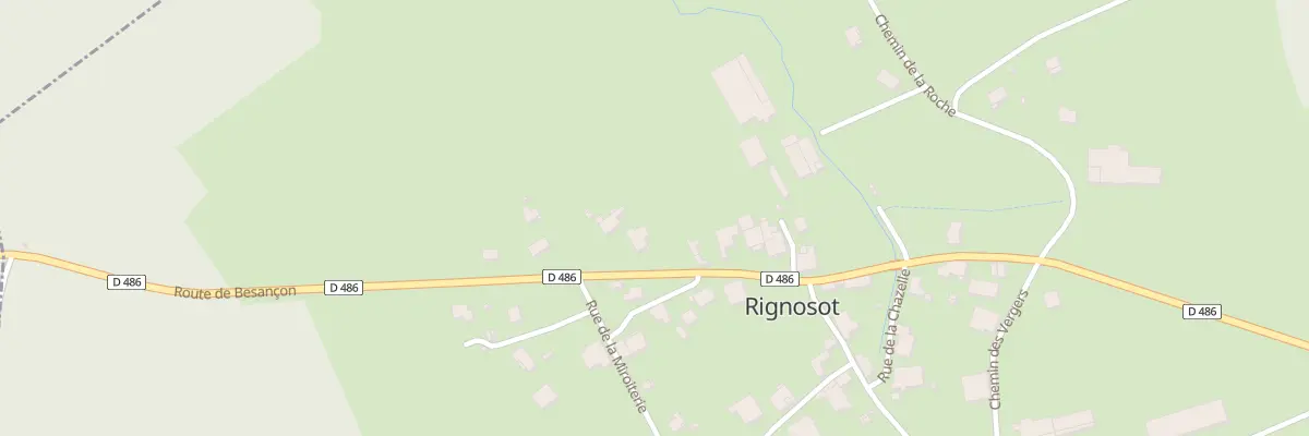 Plan du 7 Rte de Besançon à Rignosot