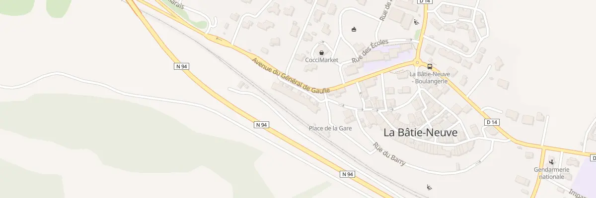 Plan du 74 Rue du Château d’Eau à La Bâtie-Neuve