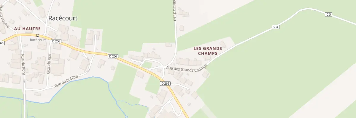 Plan du 1 Rue des Grands Champs à Racécourt