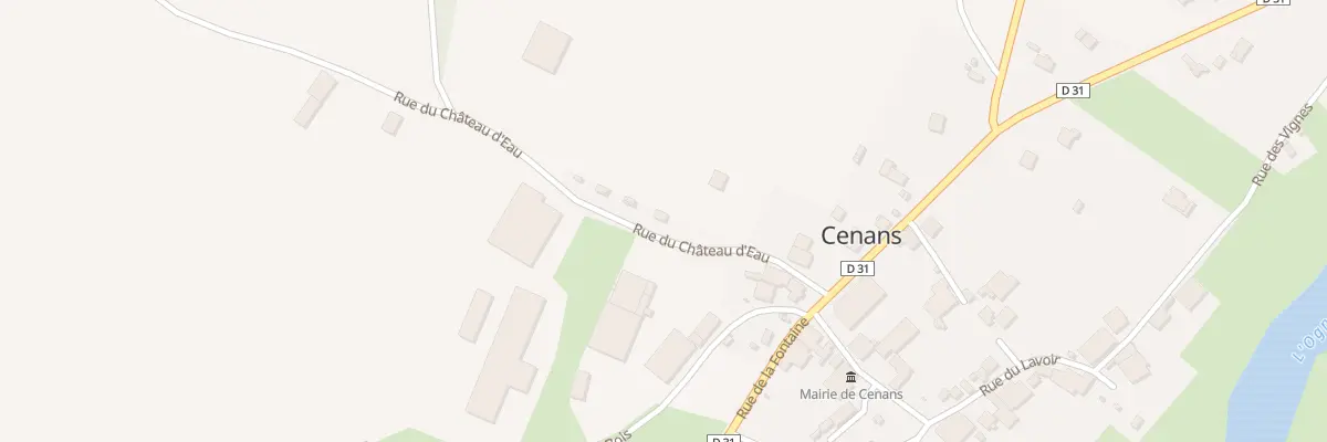 Plan du 3 Rue du Chateau d’Eau à Cenans