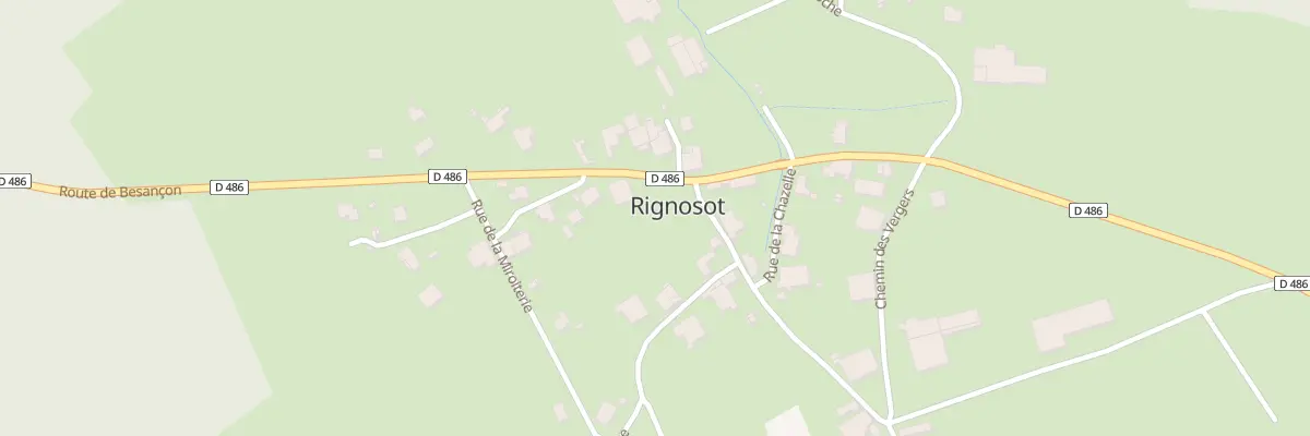 Plan du 4 Rte de Besançon à Rignosot
