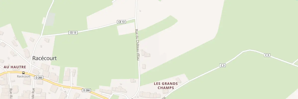 Plan du 8 Rue du Chateau d’Eau à Racécourt