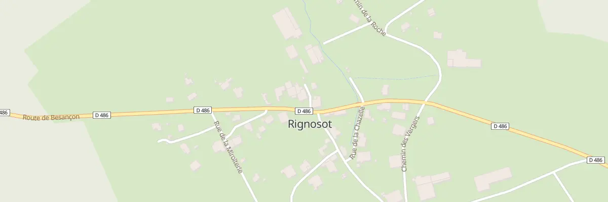 Plan du 13 Rte de Besançon à Rignosot