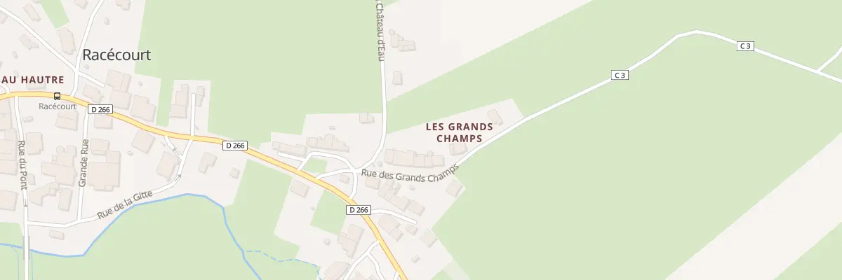 Plan du 5 Rue des Grands Champs à Racécourt
