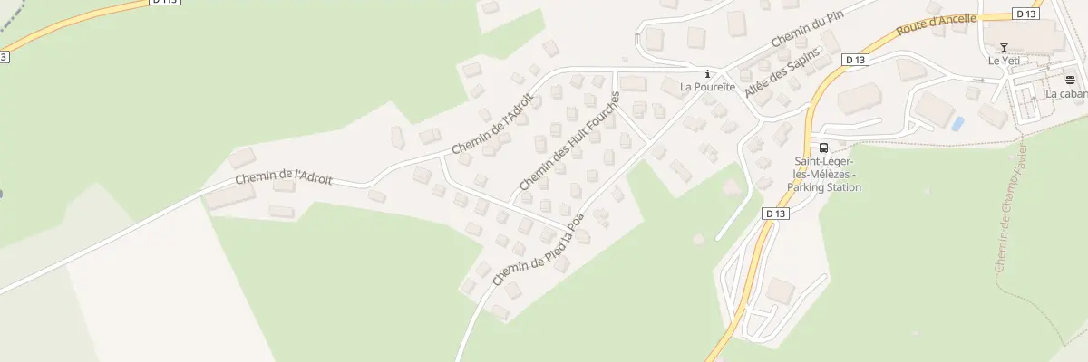 Plan du 131 Che des Huit Fourches à Saint-Léger-les-Mélèzes