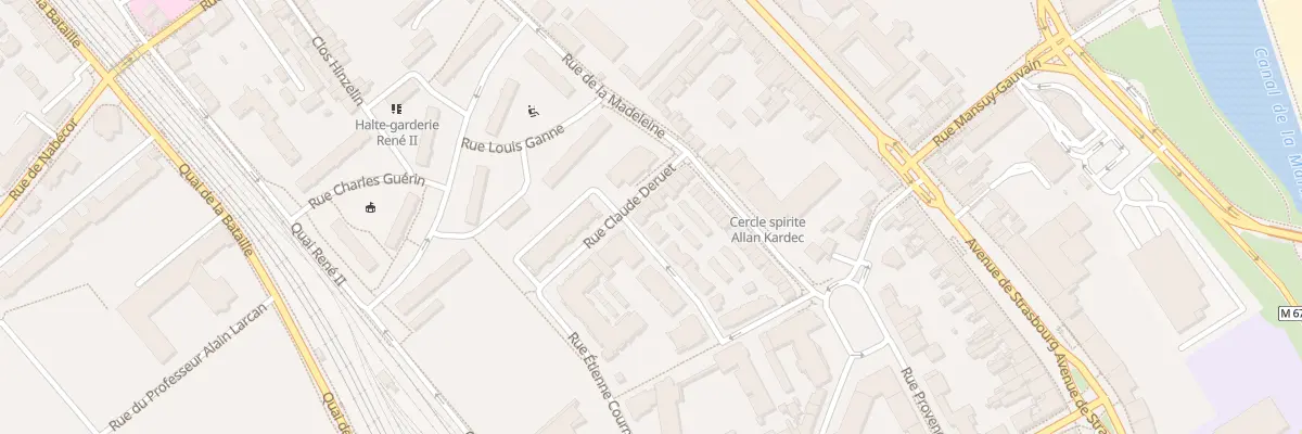 Plan du 15 Rue Claude Deruet à Nancy