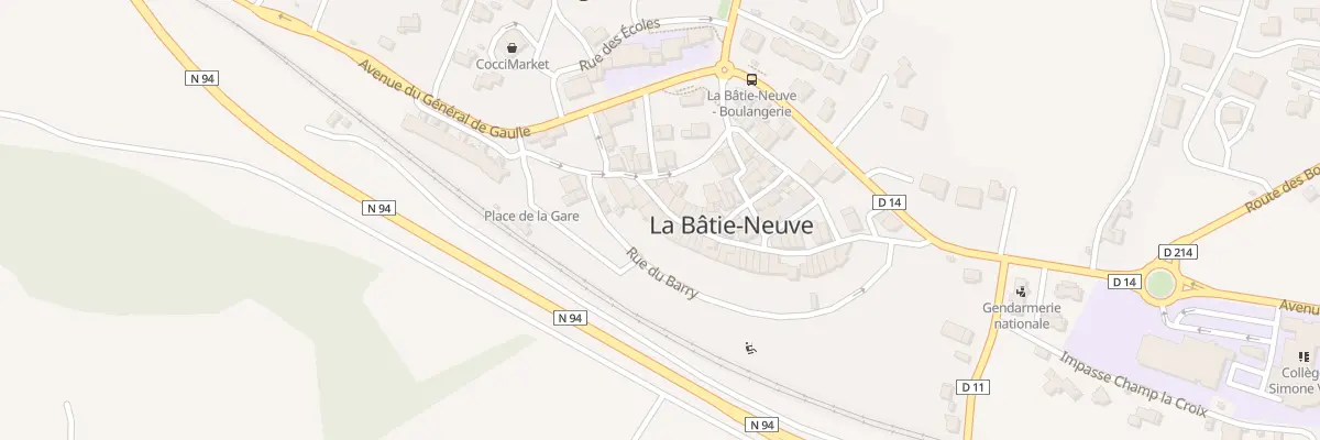 Plan du 38 Rue Grand Rue à La Bâtie-Neuve