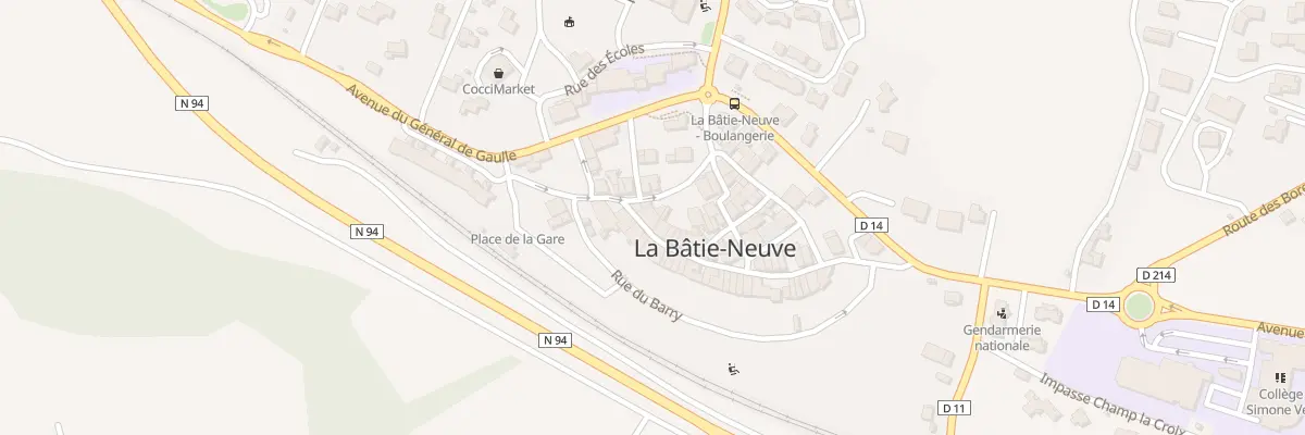 Plan du 68 Pl du Lavoir à La Bâtie-Neuve