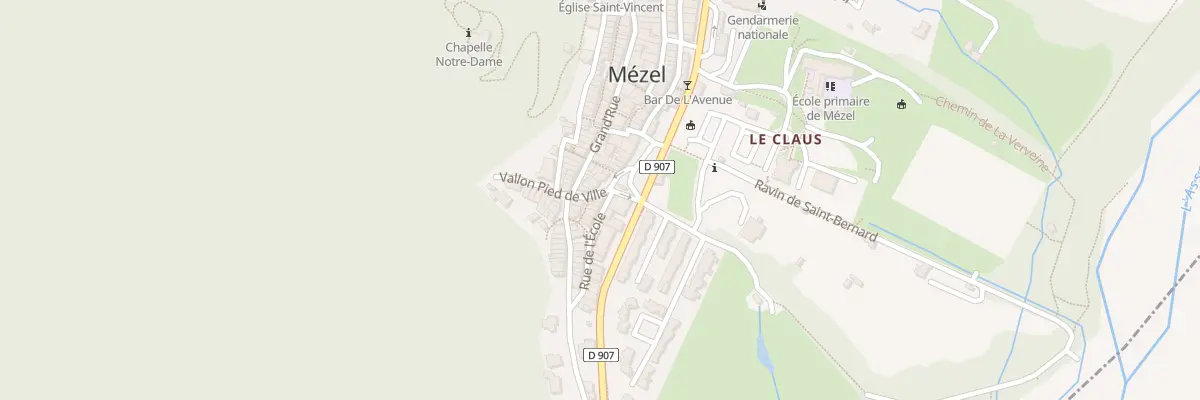 Plan du 5198 Le Village à Mézel