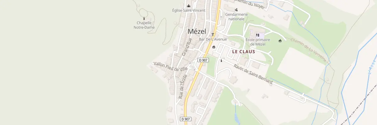 Plan du 5190 Le Village à Mézel