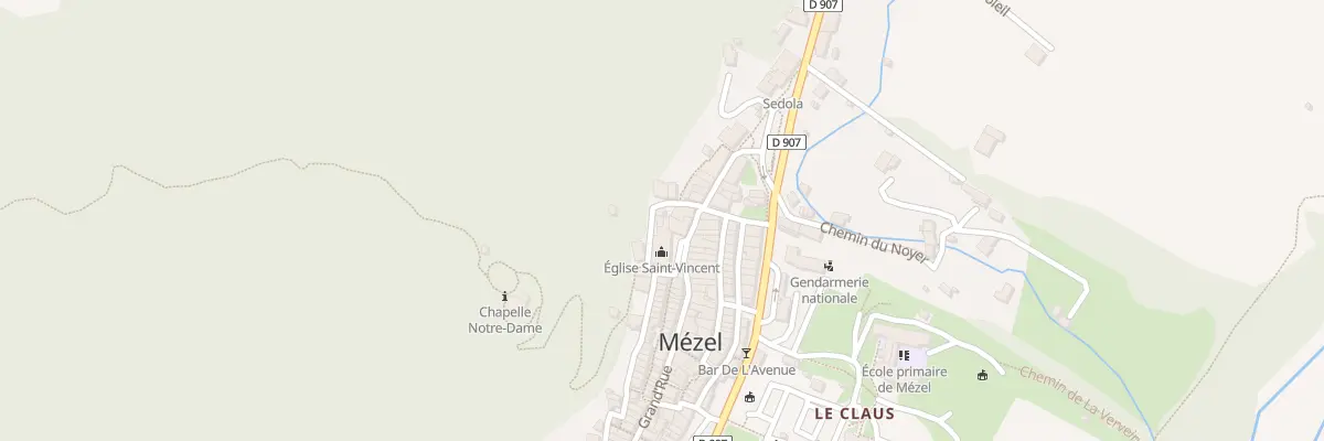 Plan du 5112 Le Village à Mézel