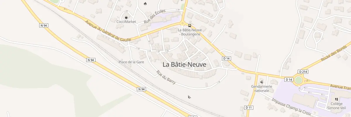 Plan du 86 Pl du Lavoir à La Bâtie-Neuve