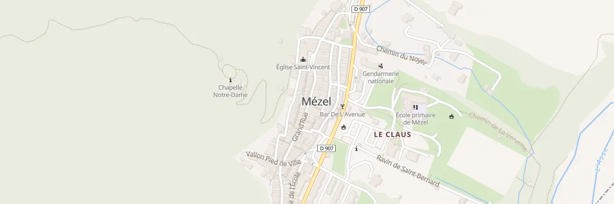 Plan du 7035 Le Village à Mézel