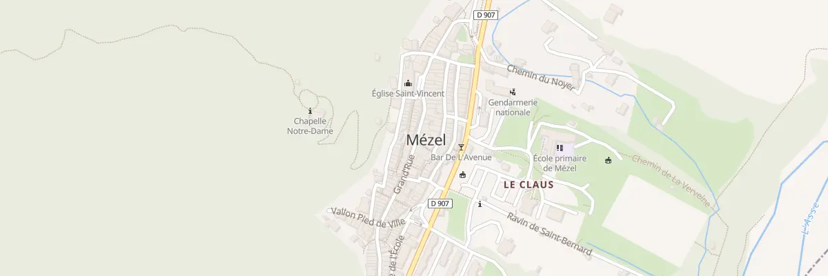 Plan du 5103 Le Village à Mézel