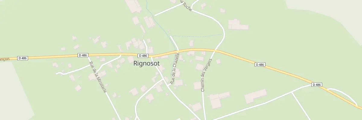 Plan du 1 Rue de la Chazelle à Rignosot
