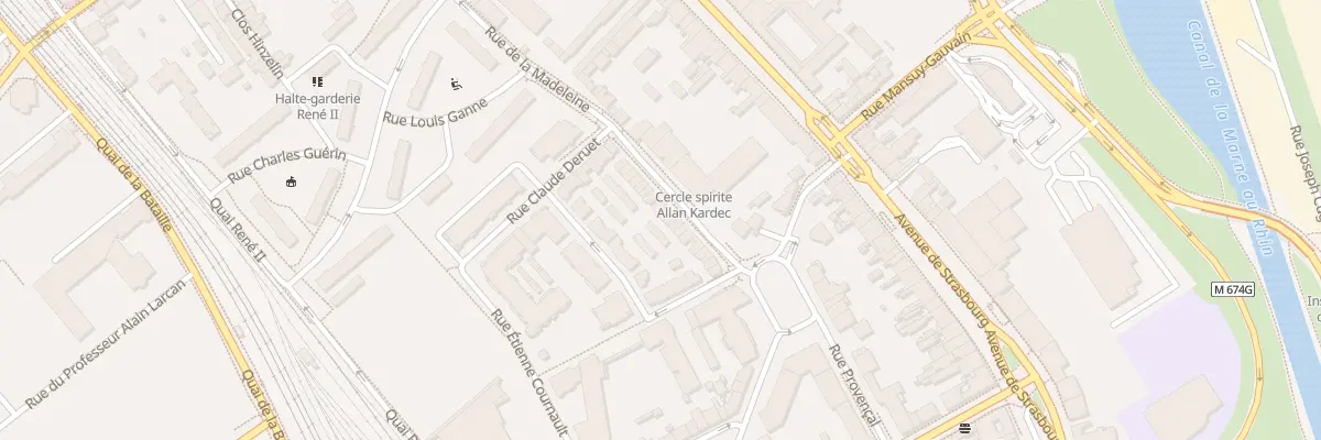 Plan du 36 Rue de la Madeleine à Nancy