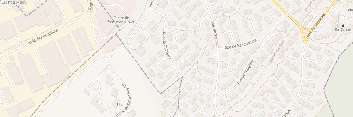 Plan du 20 Rue de Quimper à Heillecourt