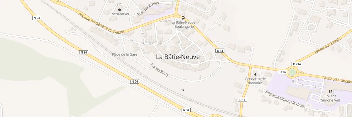 Plan du 86 Rue Grand Rue à La Bâtie-Neuve