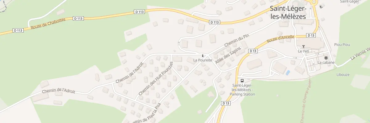 Plan du 21 Che des Huit Fourches à Saint-Léger-les-Mélèzes