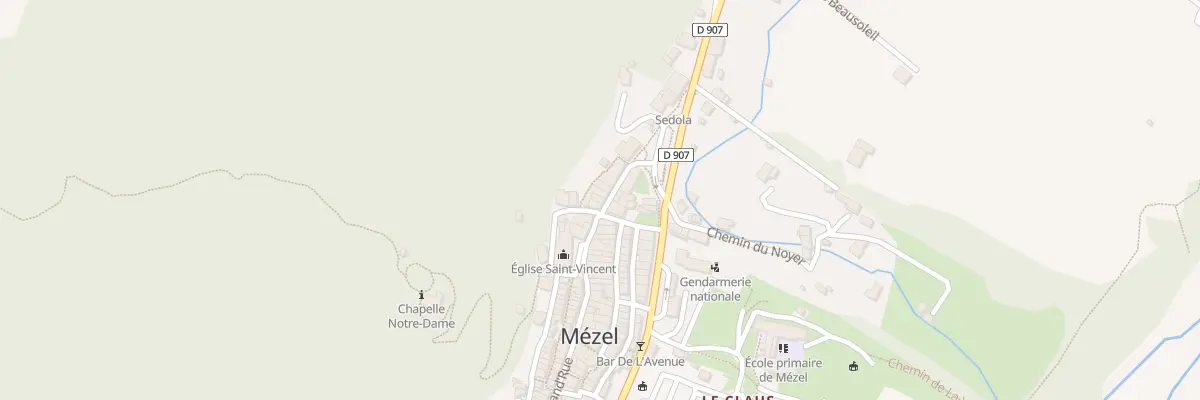 Plan du 5118 Le Village à Mézel