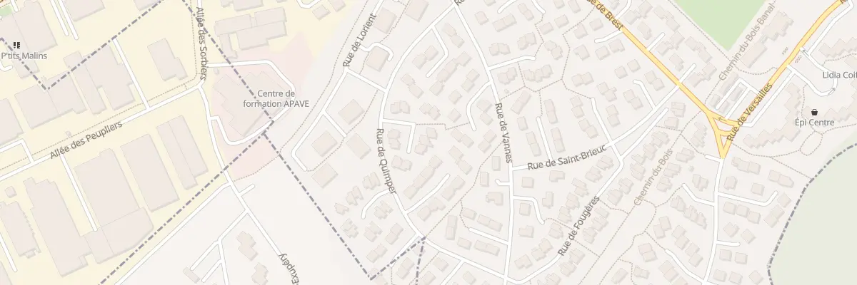 Plan du 16 Rue de Quimper à Heillecourt