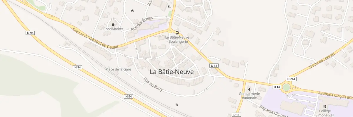 Plan du 21 Rue du Four à La Bâtie-Neuve