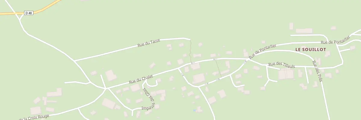 Plan du Souillot à Chapelle-d’Huin