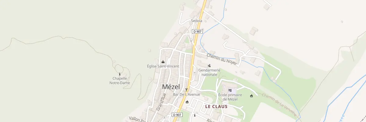 Plan du 5134 Le Village à Mézel