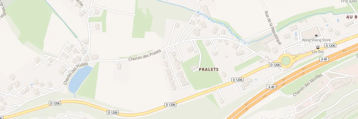 Plan du 285 Che des Pralets à Étrembières