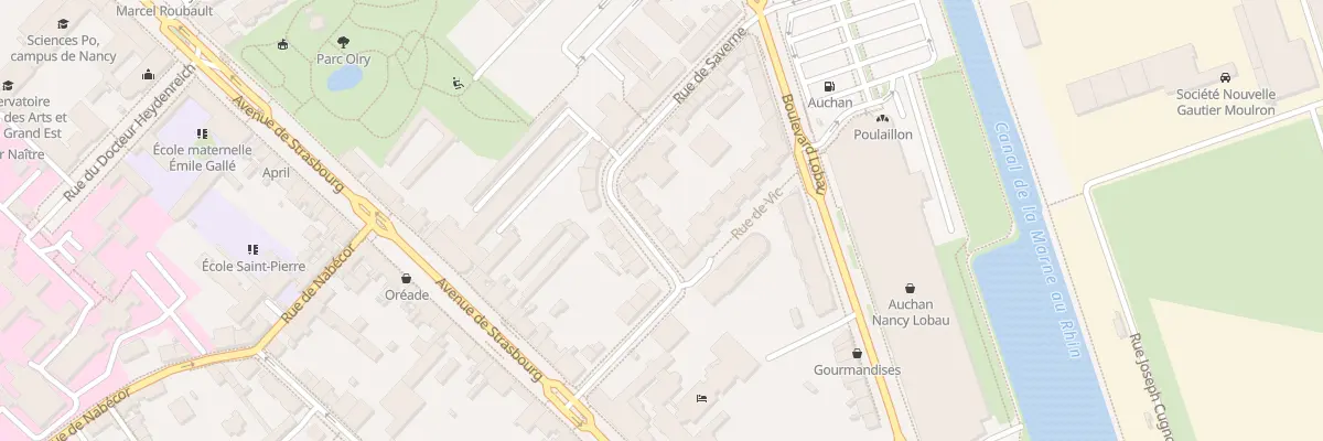 Plan du 8 Rue de Saverne à Nancy