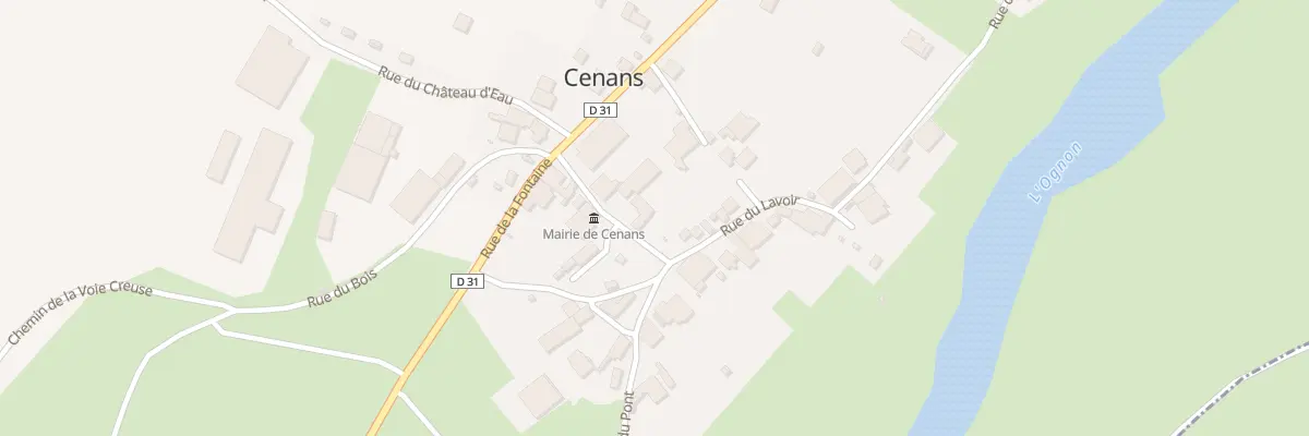 Plan du 5 Rue de l’Ecole à Cenans