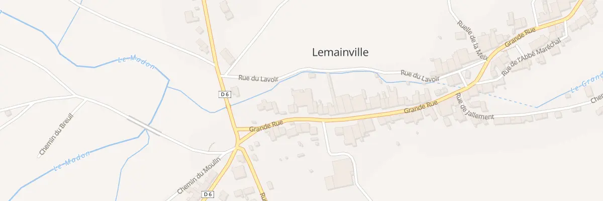Plan du 5 Gr Grande Rue à Lemainville