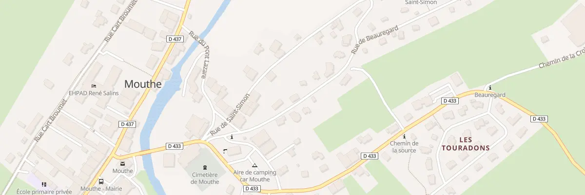 Plan du 9 Rue de Beauregard à Mouthe